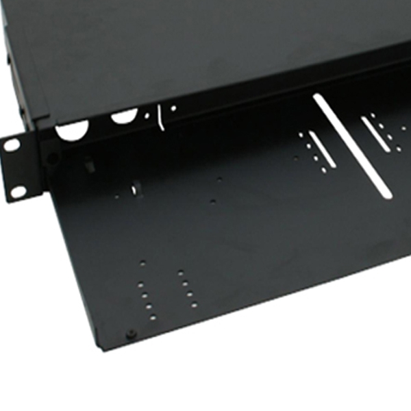 1U Sliding Patch Panels Chassis with Removable Front Panels 